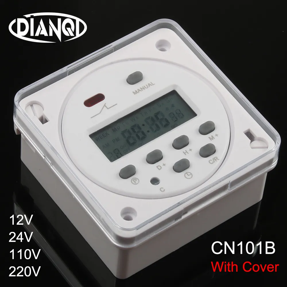 CN101B AC 12V 24V 110V 220V Digital LCD Power Timer NO NC Progmable Time Switch  - $219.34