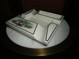 Bolivar ceramic ashtray NIB Measures 8.25" square by 1.5"H image 8