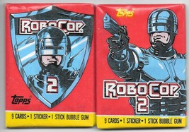 Robocop 2 Movie Two Trading Card Packs SEALED UNOPENED 1990 Topps - $1.99