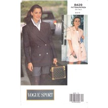 UNCUT Vintage Sewing PATTERN Vogue Sport 8429, Average 1992 Misses Jacket - £14.53 GBP