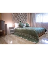 KENZADI Moroccan Handmade Pompom Blanket, Throw Blanket, Pom Pom Blanket... - $159.55 CAD