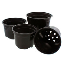 50 Pots - 8&quot; W x 5” H – Short Nursery Pots Perennials Annuals - £116.34 GBP