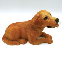 Vintage 1985 Whiskers by Martha Carey Laying Down Golden Retriever Figure 5.5&quot; - £22.44 GBP