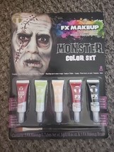 Monster FX Makeup Color Kit Tinsley Transfers Face Body Paint Halloween  - $7.71