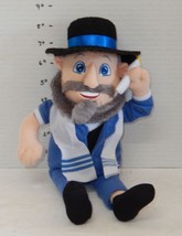 Monkeybar Moshe the Mensch 12&quot; Stuffed Plush Doll Rabbi Hanukkah Jewish Candle - $14.80