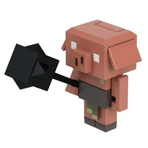 MINECRAFT Legends Piglin Runt Figure Mace Attack Fully Articulated Matte... - $13.91