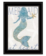 Mermaid at Heart 2 Black Framed Print Wall Art - $99.49