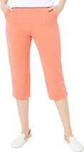 Belle Beach by Kim Gravel Sun Kissed Coral Terry Seaside Capri Pants Size PXXS - £35.95 GBP