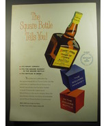 1951 Mount Vernon Straight Rye Whiskey Advertisement - The Square Bottle - £14.55 GBP