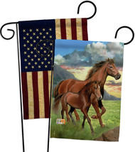 Americana Horse - Impressions Decorative USA Vintage - Applique Garden Flags Pac - £24.61 GBP