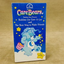 Care Bears VHS Tape Bedtime Care-A-Lot &amp; Best Way to Make Friends Vintage 1988 - £12.55 GBP