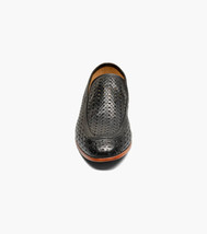 Stacy Adams Winden Moc Toe Perf Slip On Shoes oversized Black 25645-001 image 3