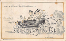 FORD~A RATTLING GOOD CAR-ARTIST SIGNED COBB SHINN~1918 POSTCARD - $11.58