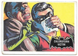 Batman Trading Card #6 Chloroform Victim Comic Art Series 1966 Topps Black Bat - £3.13 GBP
