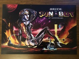 Bride of Pin Bot Dutch Pinball Game Translite Sign 17x26 - $69.99
