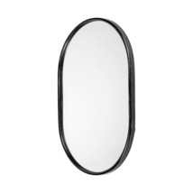 36&quot; Painted Oval Accent Mirror Wall Mounted With Metal Frame - $171.21