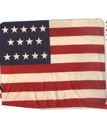 AMERICAN FLAGS U.S.A. Flag Fleece Throw Blanket - 50&quot; X 60&quot; - £13.88 GBP