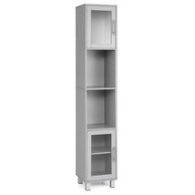 71 Inch Tall Tower Bathroom Storage Cabinet and Organizer Display Shelves for B - £123.26 GBP