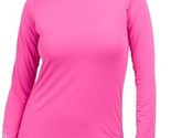 NWT Gottex G LIFESTYLE SOLID HOT PINK Long Sleeve Crew Shirt Top - M L &amp; XL - $44.99