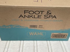 Wahl® Therapeutic Extra Deep Foot &amp; Ankle Heated Bath Spa-Heat Vibration Massage - £26.14 GBP