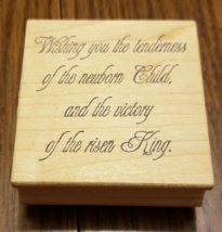 Great Impressions Wishing You The Tenderness of the Newborn Child Rubber Stamp - £5.44 GBP
