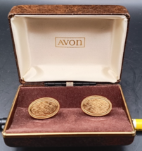 Avon Vintage Citation Jewelry for Men - Brushed Oval Cuff Links. 1971 - $9.99