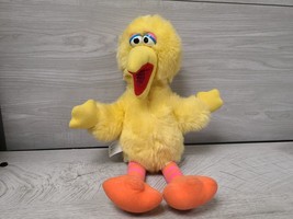 Sesame Street Big Bird 14&quot; Plush Toy Doll Playskool Rare Vintage 1986 - £6.27 GBP