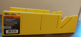 Buck Bros Hi-Impact Plastic Mitre Box with Ruler Edge 12&quot;x4&quot; 45° 90° Cuts - £7.01 GBP
