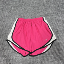 Nike Dri Fit Running Shorts Women Small Pink Athletic Lining Elastic Wai... - $13.35