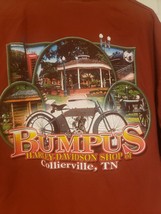 Bumpus Harley Davidson Of Collierville TN Motorcycle T Shirt Sz XL Red U... - $16.49