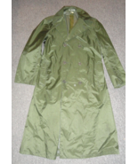 1963 VIETNAM WAR ERA RAINCOAT MANS NYLON RUBBER COATED GREEN M-2 JACKET 38L - $1,014.06 MXN