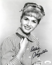Debbie Reynolds signed Vintage B&amp;W 8x10 Photo - JSA Hologram #DD32825 (striped b - £46.45 GBP