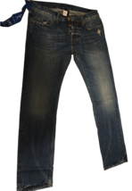 Genetic Denim Maverick Straight Distressed Jeans - Dark Wash - Size 32 - £59.80 GBP