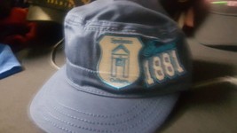 SPELMAN COLLEGE Embroidered Cadet Hat Cap  HBCU Military Captain cap blue - £15.48 GBP