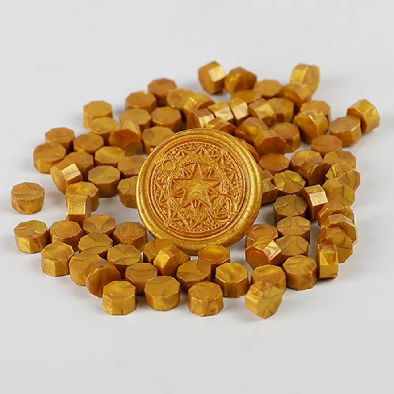 100 pcs Vintage Wax Seal For Stamps Retro print Beads Sealing Macaron go... - $4.60
