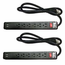 Royal Designs 6 Outlet Surge Protector Power Strip 3 Foot Long Extension Cord wi - $24.74