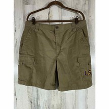Columbia Mens LSU Louisiana Cargo Shorts Khaki Tan Size 38 (38.5x8.5) - $15.82