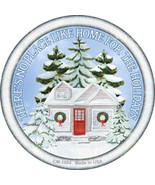 Home for the Holidays Snow Novelty Circle Coaster Set of 4 - $19.95