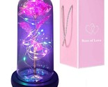 Rose Gift For Her, Women Romantic Valentine Gifts For Wife Led Galaxy Ro... - $45.99