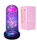 Rose Gift For Her, Women Romantic Valentine Gifts For Wife Led Galaxy Ro... - £36.19 GBP