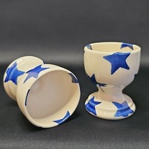 Emma Bridgewater England  Blue Stars Ceramic Egg Cup Set of 2 - $79.19