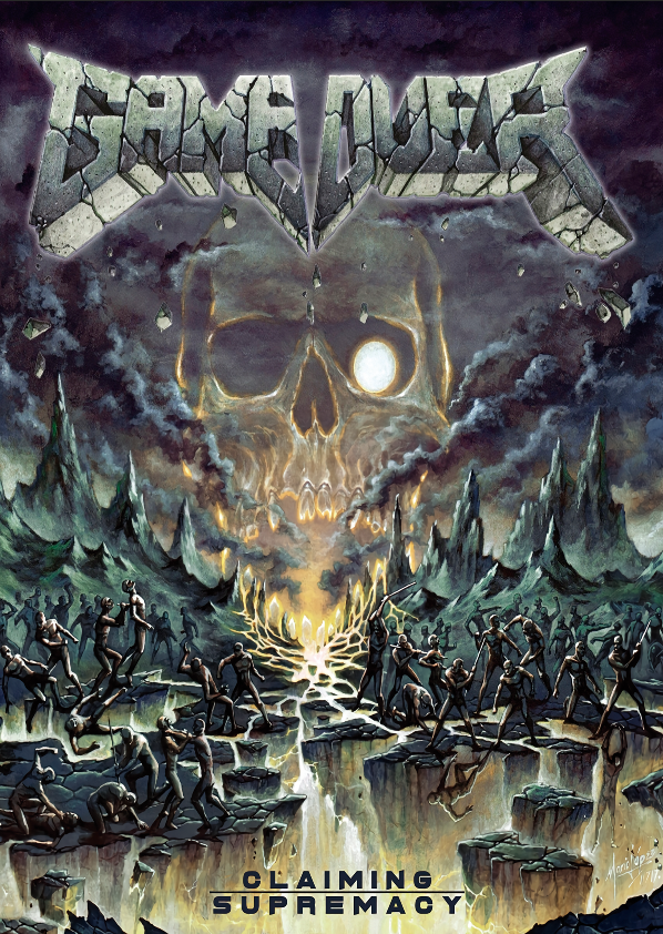 GAME OVER Claiming Supremacy FLAG CLOTH POSTER CD THRASH METAL - $20.00
