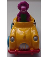 Barney The Purple Dinosaur Driving A Yellow Taxi 1993 The Lyon Group  - $151.86 MXN