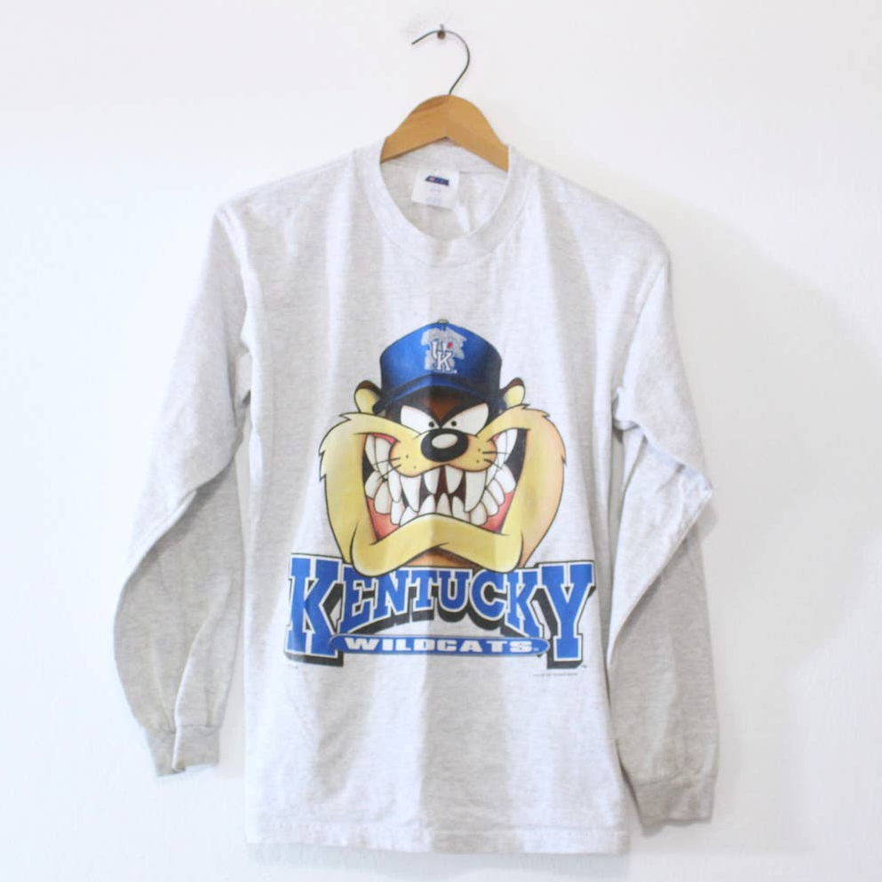 Primary image for Vintage Kids University of Kentucky Wildcats Taz Long Sleeve T Shirt Large