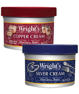 Wright&#39;S Silver and Copper Cleaner and Polish - 8 Ounce Each - Premium M... - £16.83 GBP