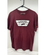 VANS CA NY 1966 T Shirt Adult M Red White Logo Classic Crew Tee Cotton Mens - €7,26 EUR