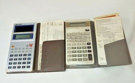 Vintage Calculator lot Texas Instruments BA-11 Sharp EL-510 - £12.57 GBP
