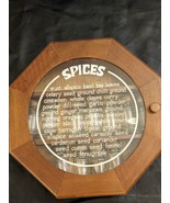 Vtg Goodwood Octagon Wall Hanging Spice Cabinet Rack Wooden Glass 11 Bot... - $1,034.73 MXN