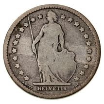 Franco Svizzero 1876-B (VF) In Condizioni Molto Buone KM 24 - $39.85