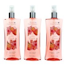 Sugar Peach by Body Fantasies, 3 Pack 8 oz Fragrance Body Spray for Women - £25.19 GBP